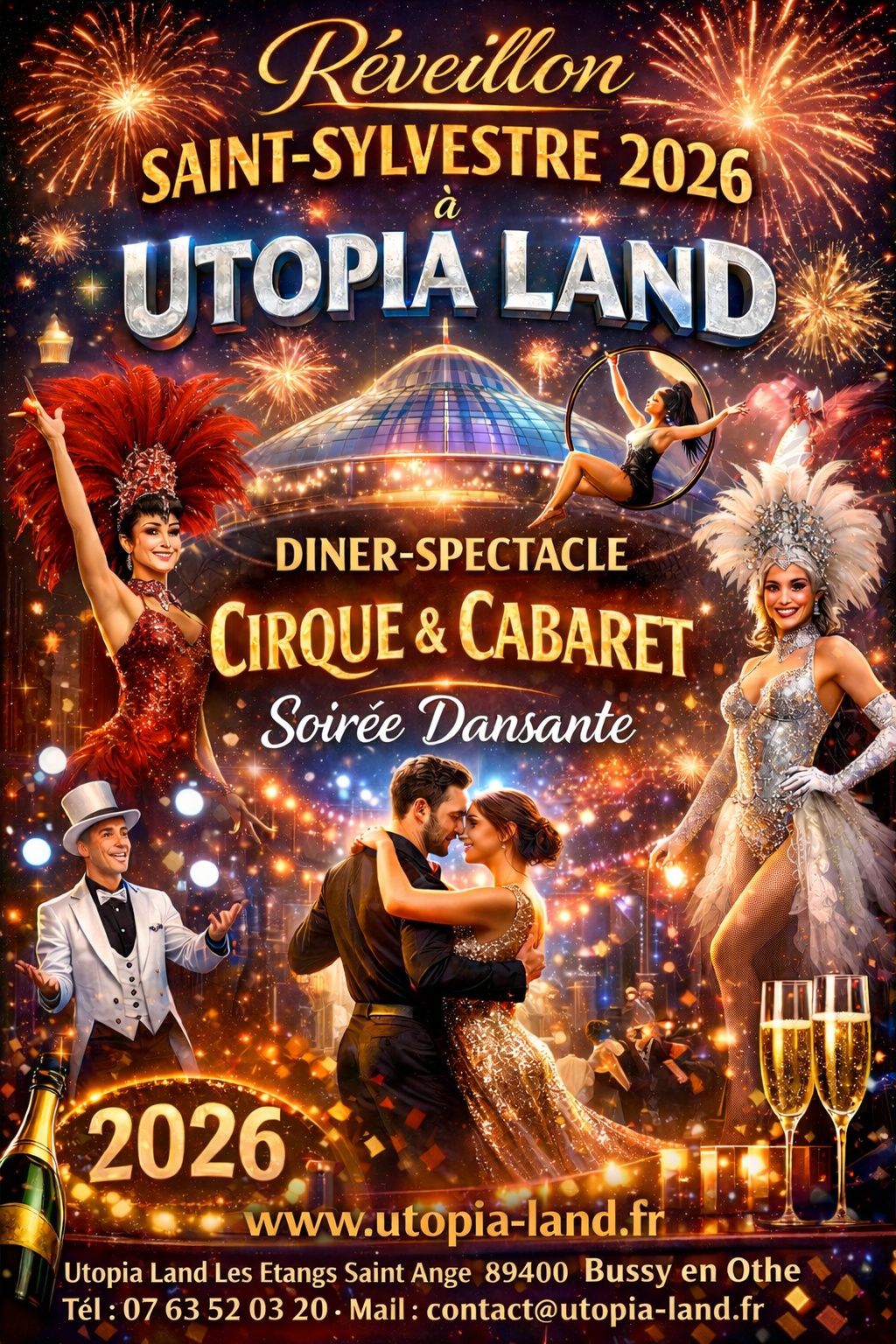 Réveillon 31 décembre Dîner Spectacle Cabaret